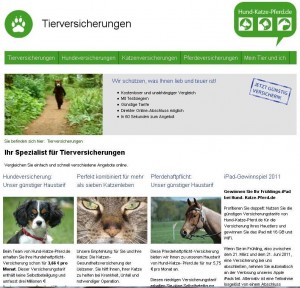 Tierversicherungen Hund Katze Pferd Tierversicherungen Hund Katze Pferd - die Internetseite